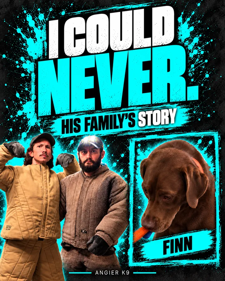 Angier K9 cover for Finn’s family story