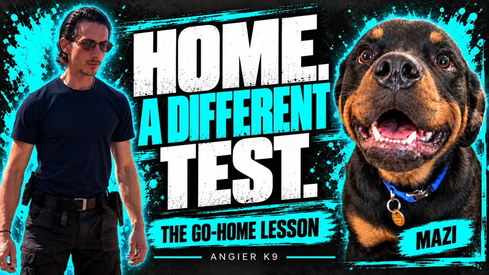 Angier K9 cover for Mazi’s go-home film