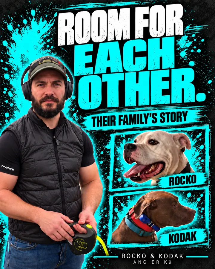 Angier K9 cover for Rocko & Kodak’s family story